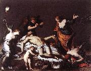 Alessandro Turchi The Lamentation over the Dead Christ oil painting